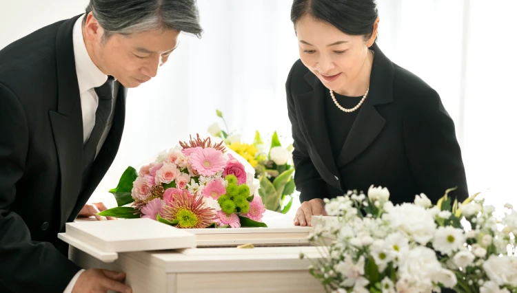 お葬式の様子