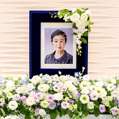 遺影花飾り
